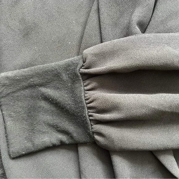 Bardot Black Sheer Wrap Long Sleeve Bodysuit - Picture 7 of 11